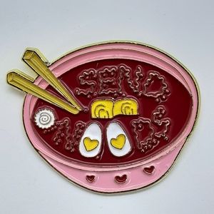 ‘SEND NOODS’ Noodles Bowl Enamel pin